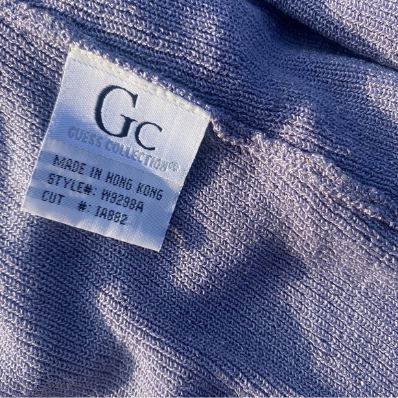 Guess Colllection… Lavender Gray, Mini Slip on Dress with Black Thin Straps - Picture 6 of 8